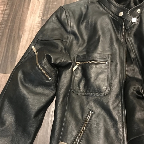 Authentic Leather Moto Jacket - Picture 3 of 8